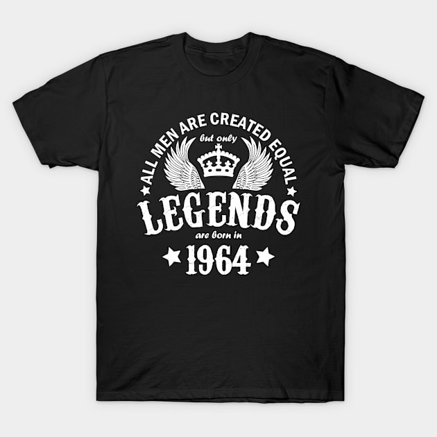 Legends are Born in 1964 T-Shirt by Dreamteebox